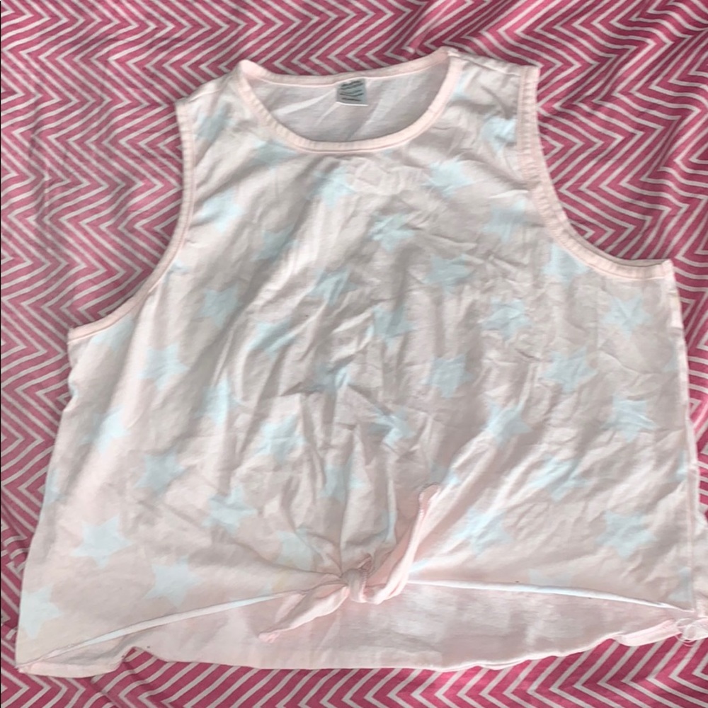 Star muscle tie shirt